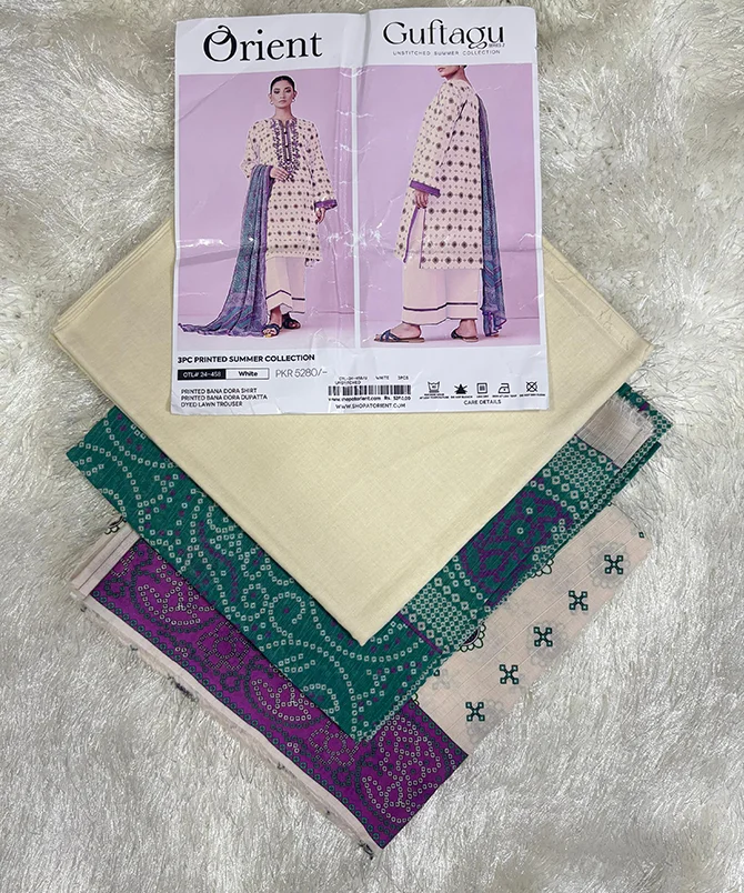 Unstitched 3 Piece Lawn