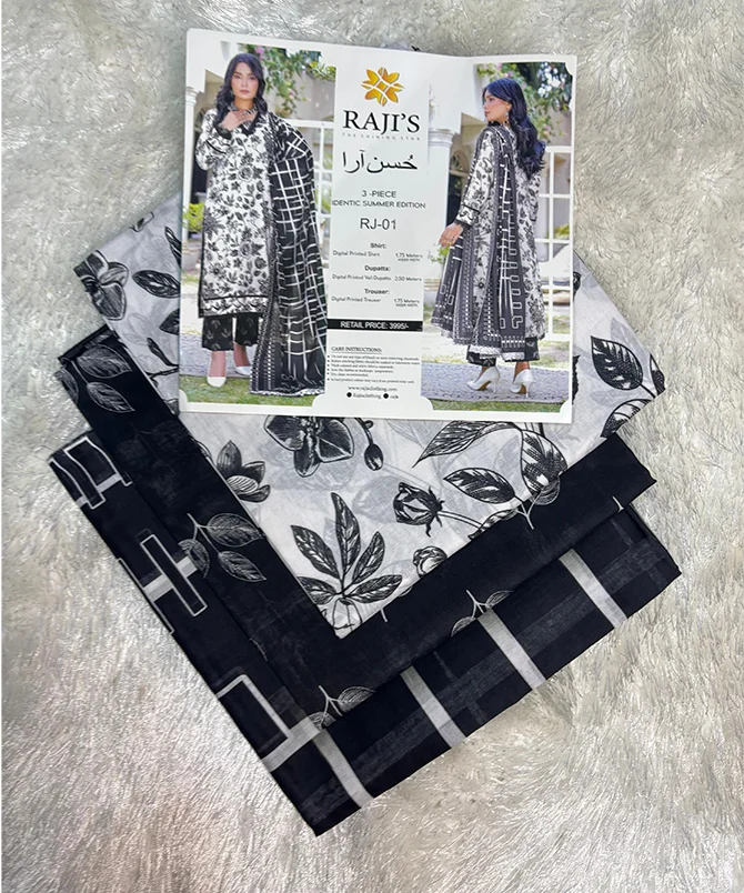 Unstitched 3 Piece Lawn